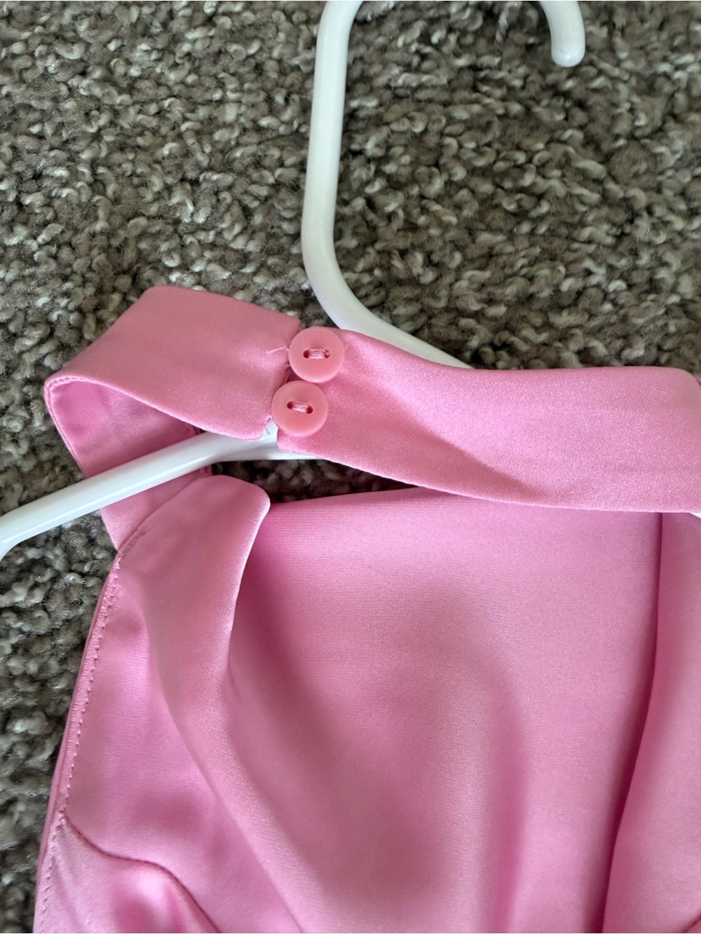 Aritzia Satin Pink Halter Mini Dress - Picture 7 of 9